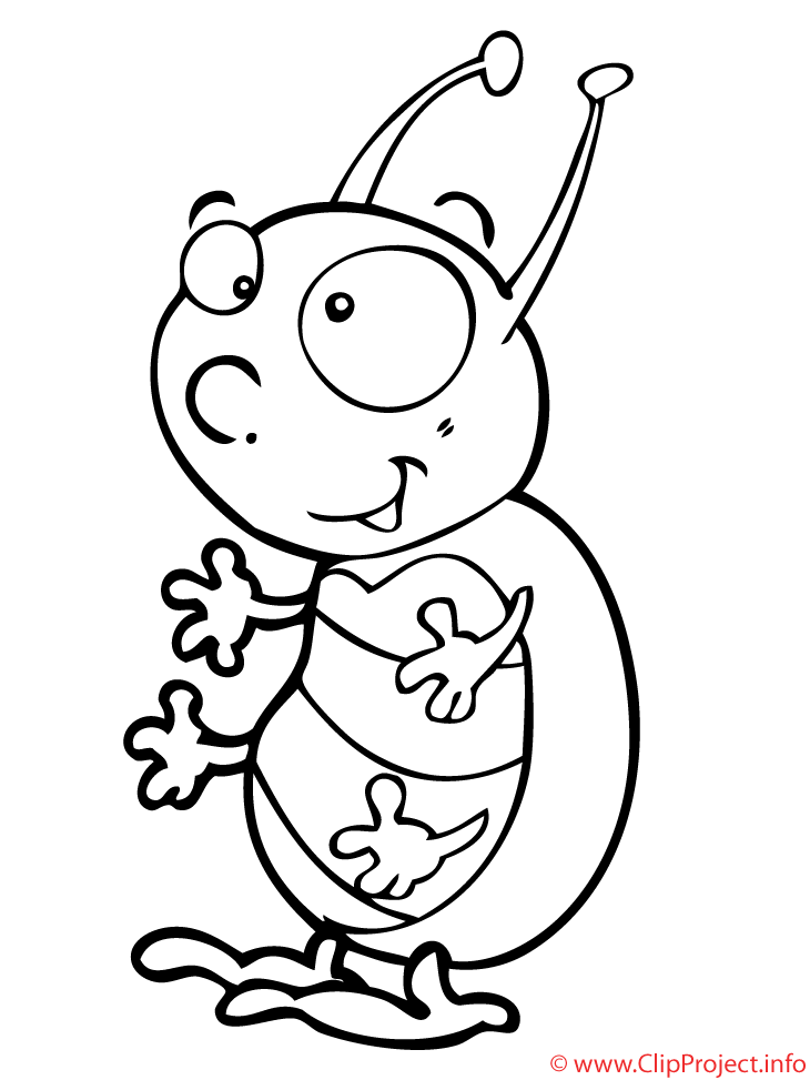 Coloring Clipart Bug Petite bete coloriage Animaux coloriages gratuit dessin