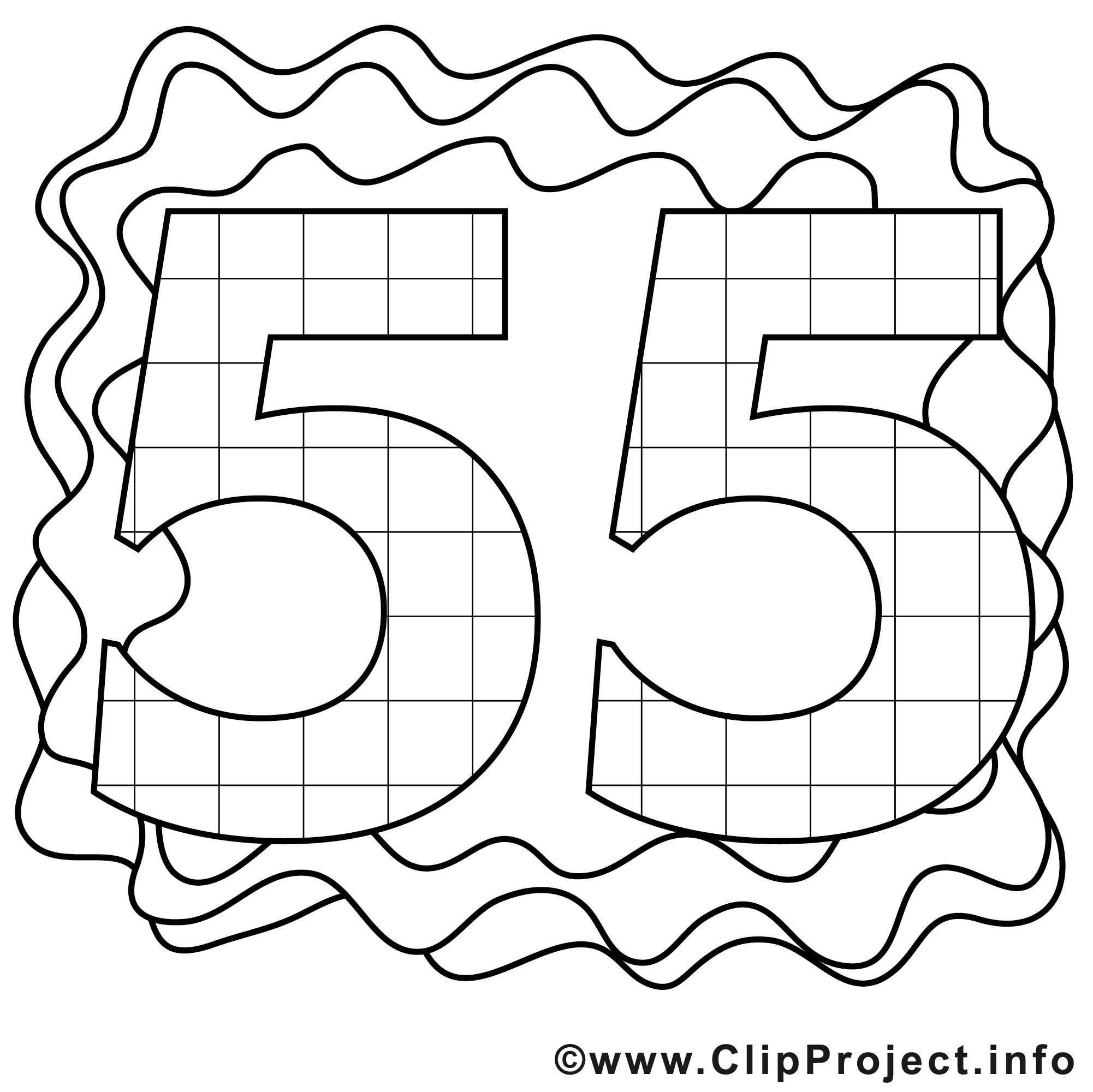 55 ans image – Coloriage anniversaire illustration Anniversaire 55 ans image – Coloriage anniversaire illustration