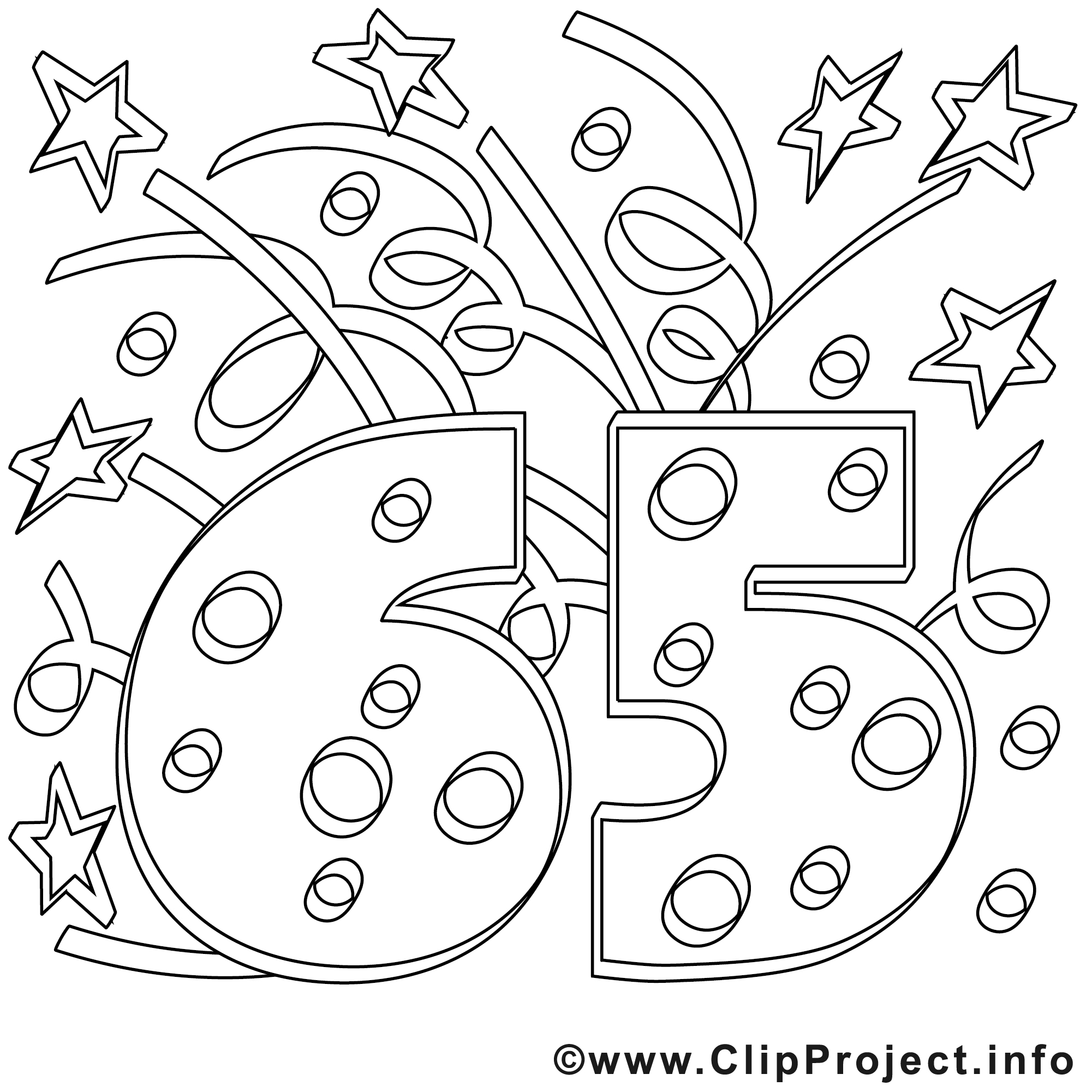 65 ans image Coloriage anniversaire illustration 65 ans image Coloriage anniversaire illustration