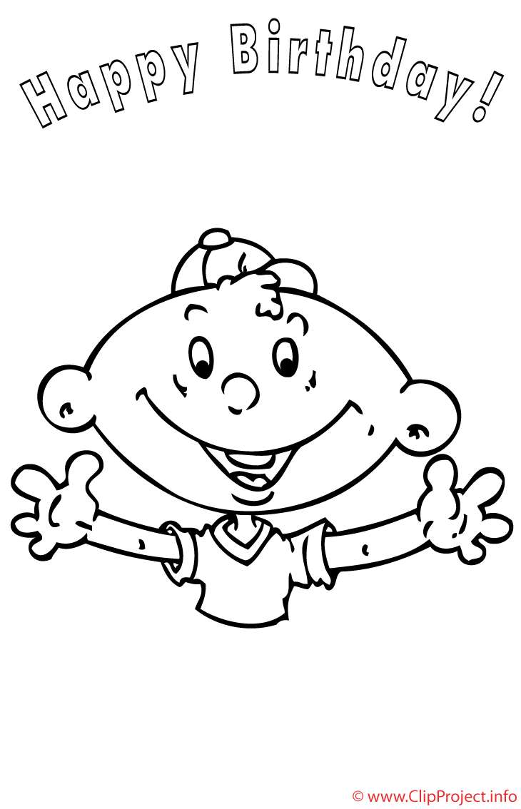 Enfant coloriage Anniversaire coloriages gratuit dessin, picture