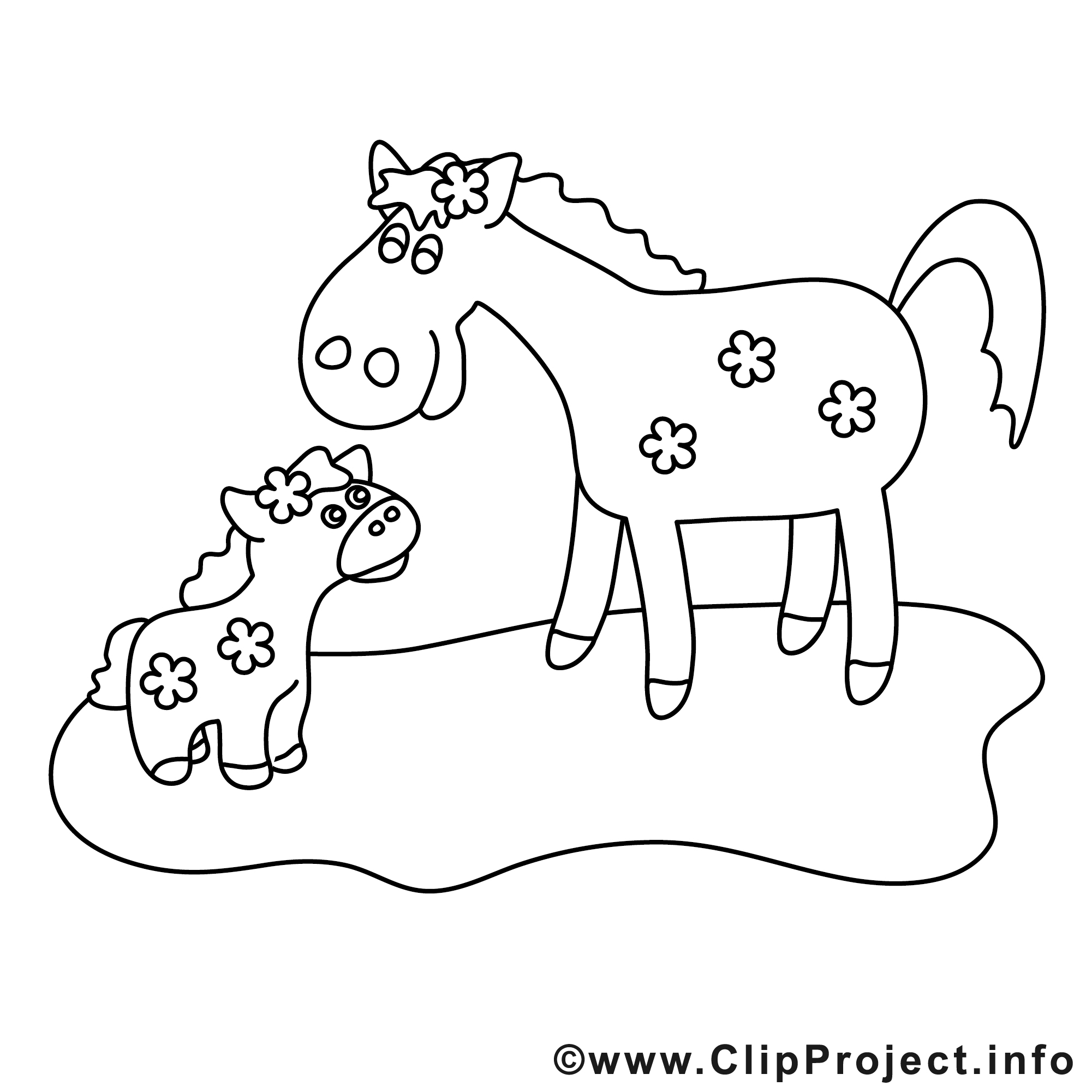 Poulin dessin – Coloriage cheval télécharger Chevaux Poulin dessin – Coloriage cheval télécharger