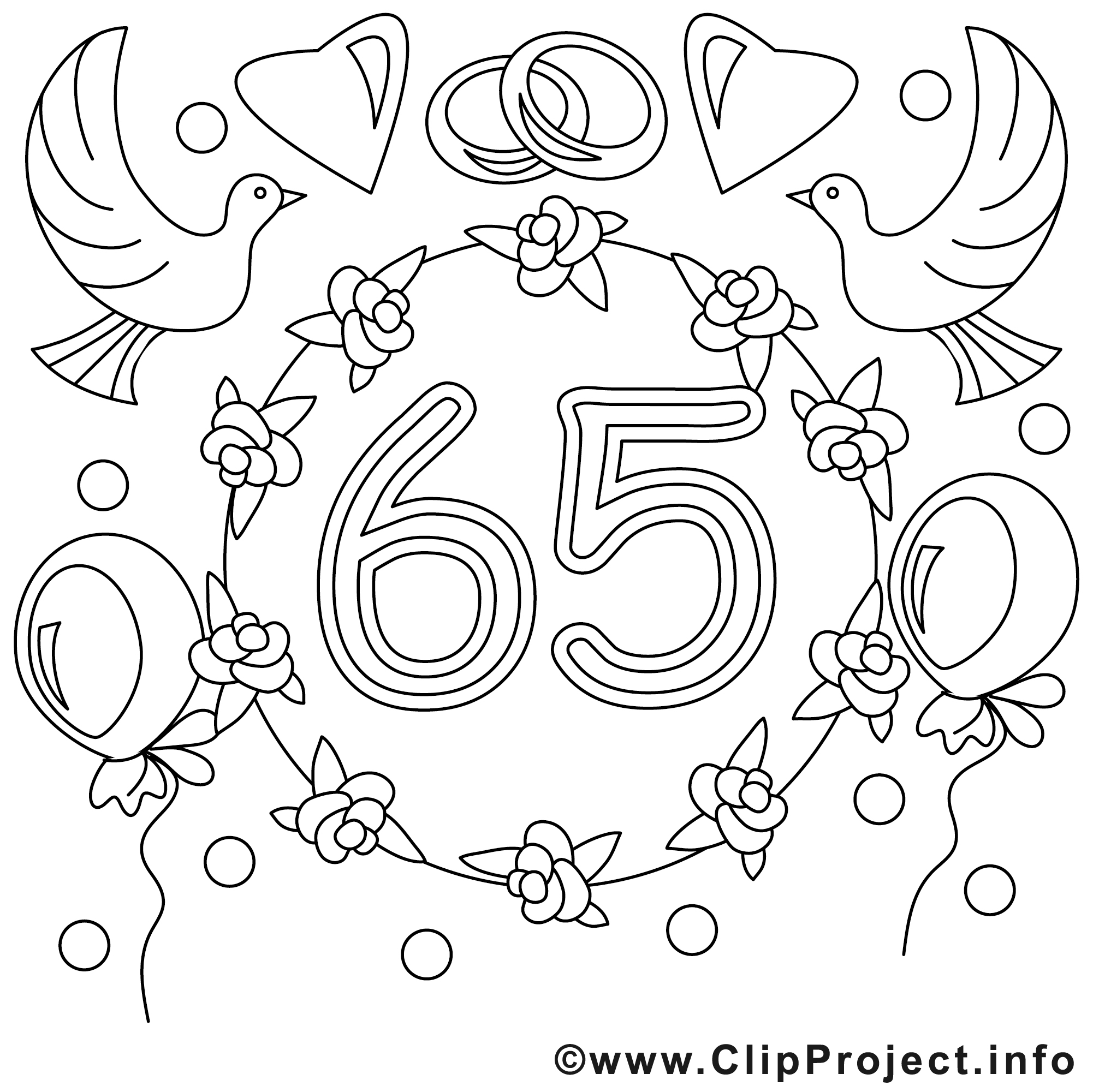 Mariage coloriages Clipart images télécharger gratuit 65 ans image télécharger – Mariage colorier