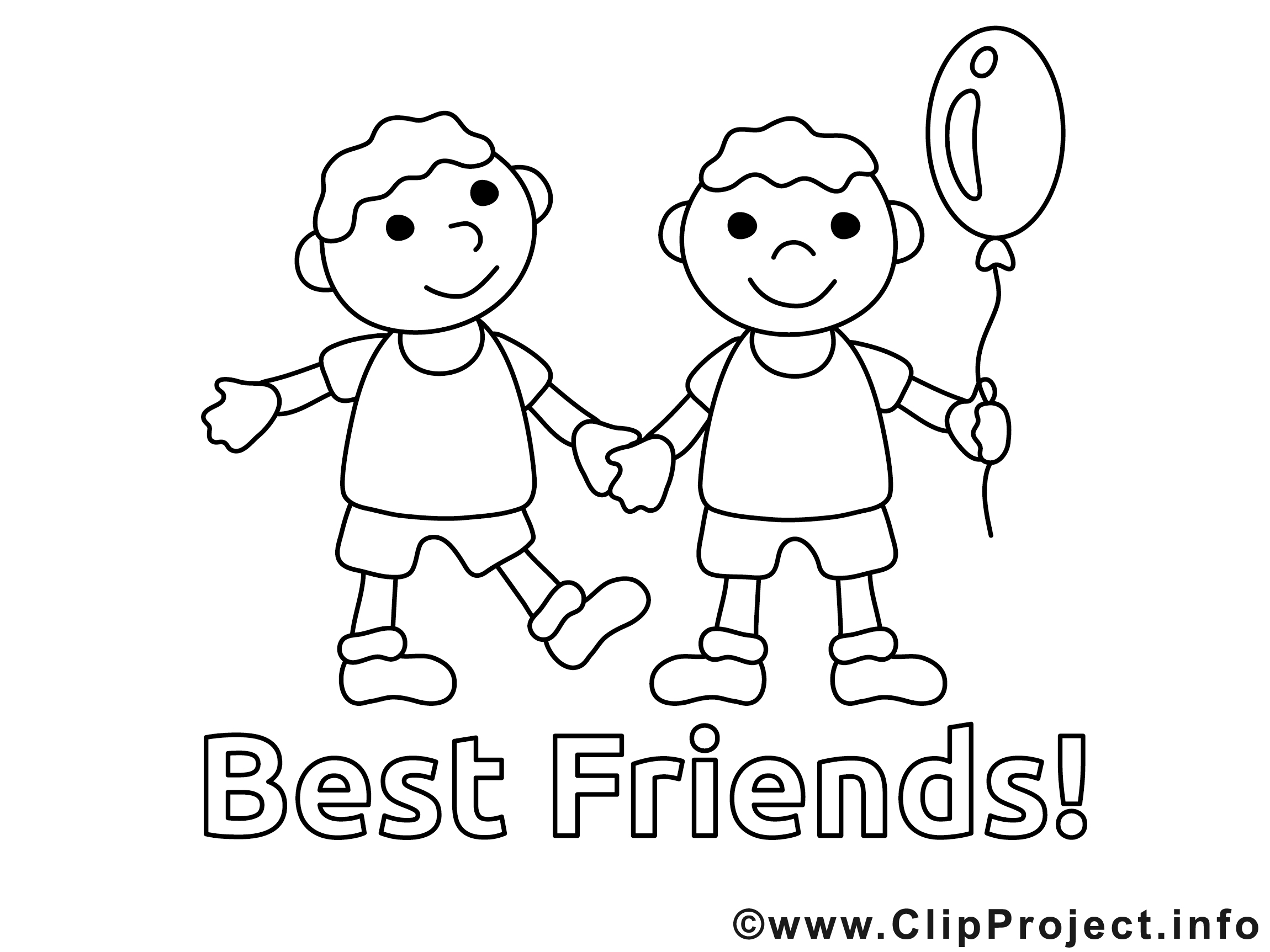 Coloriage D Amitie A Imprimer