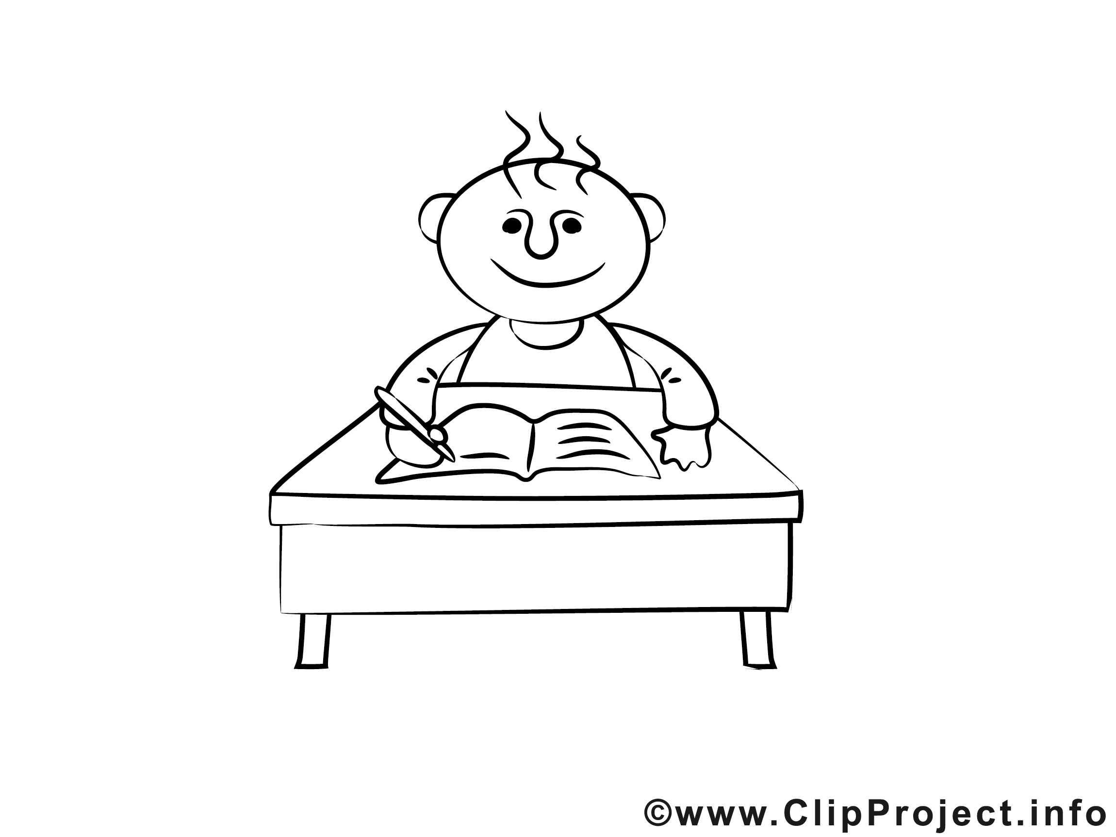 él¨ve image – Coloriage gens illustration
