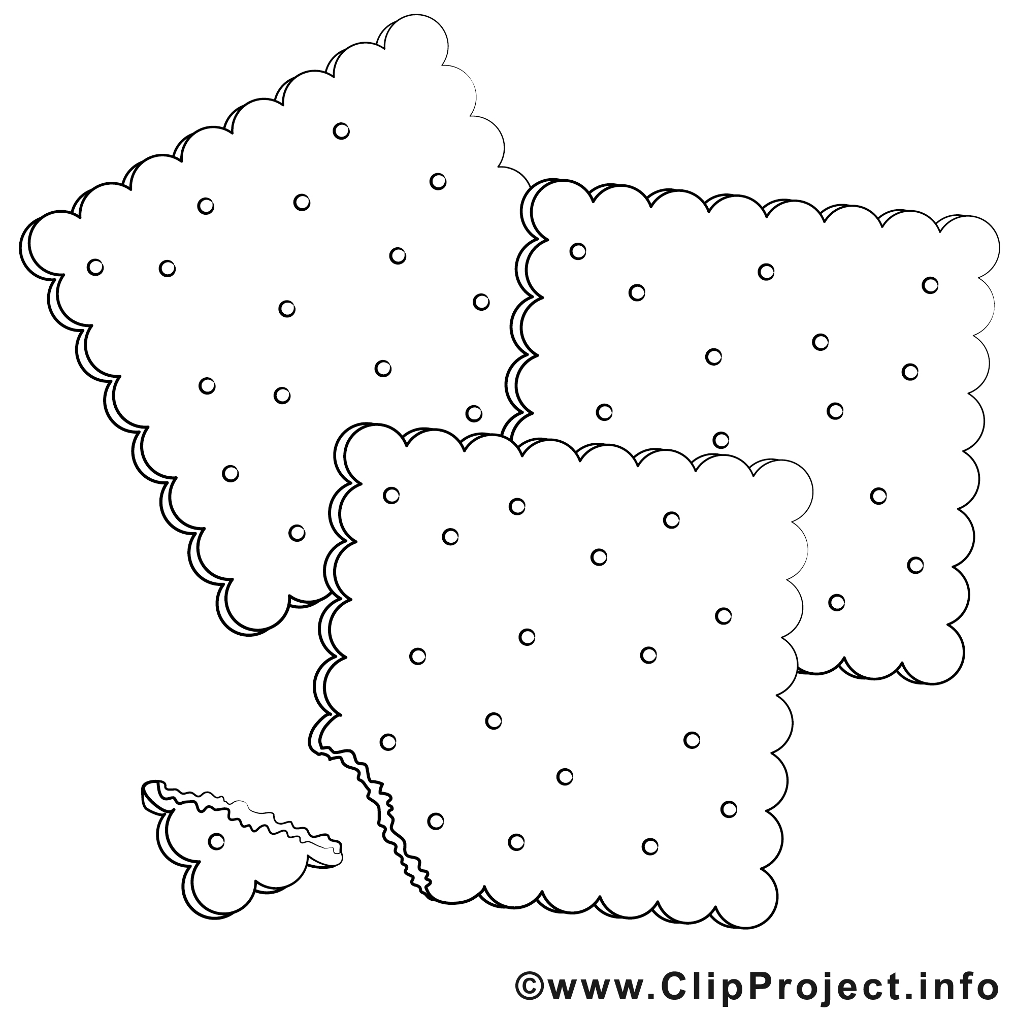 Biscuits dessin gratuit – Cuisine à colorier  Repas coloriages dessin