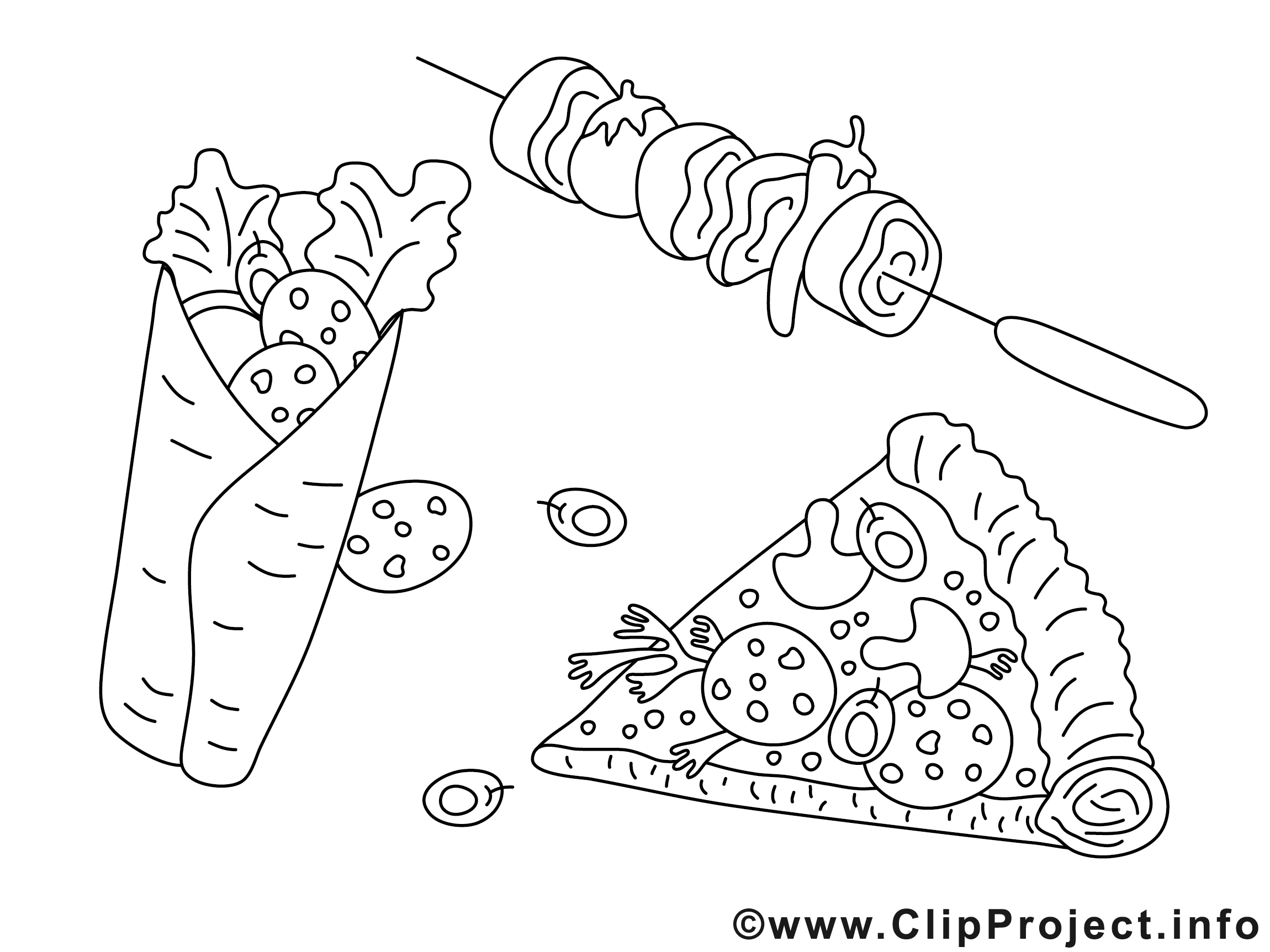 Malbouffe images Cuisine gratuit à imprimer Repas