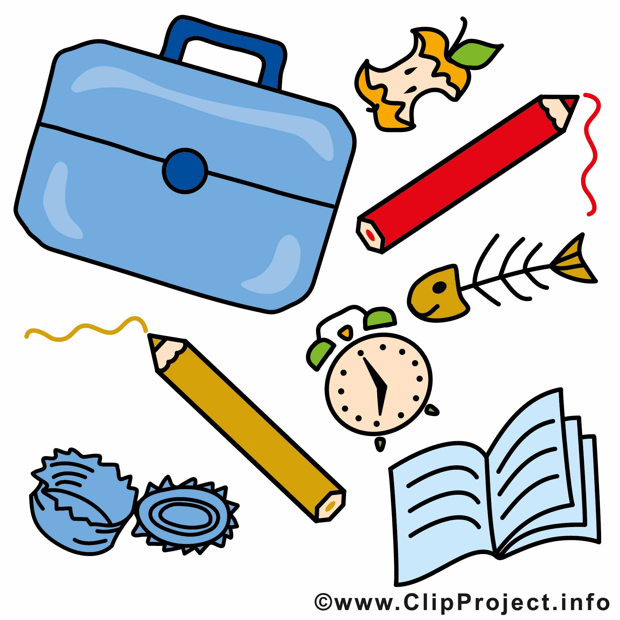 Fourniture scolaire clip art gratuit – Début école images - Début de l