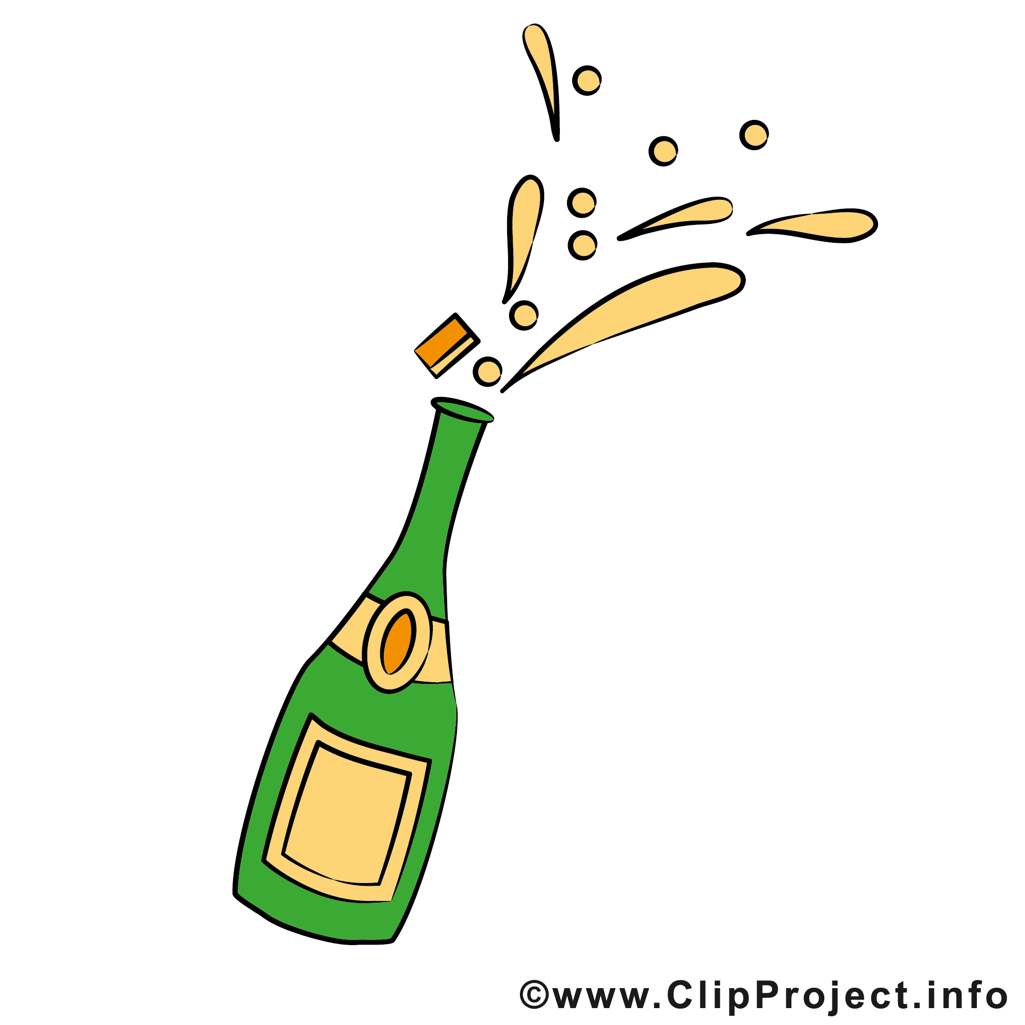 clipart gratuit champagne - photo #1