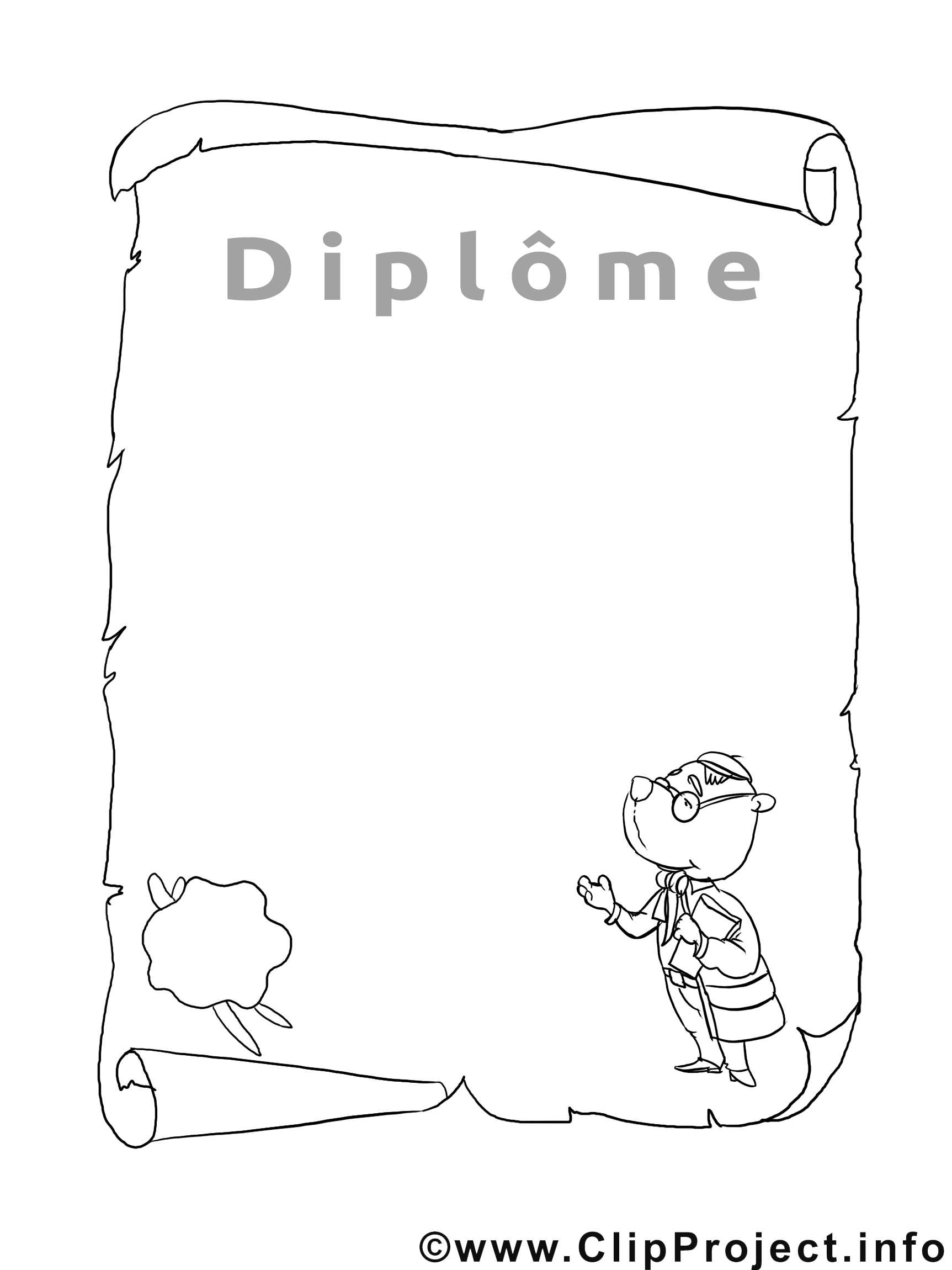 Coloriage clipart gratuit diplôme images Modèles dessin Coloriage clipart gratuit diplôme images Modèles dessin