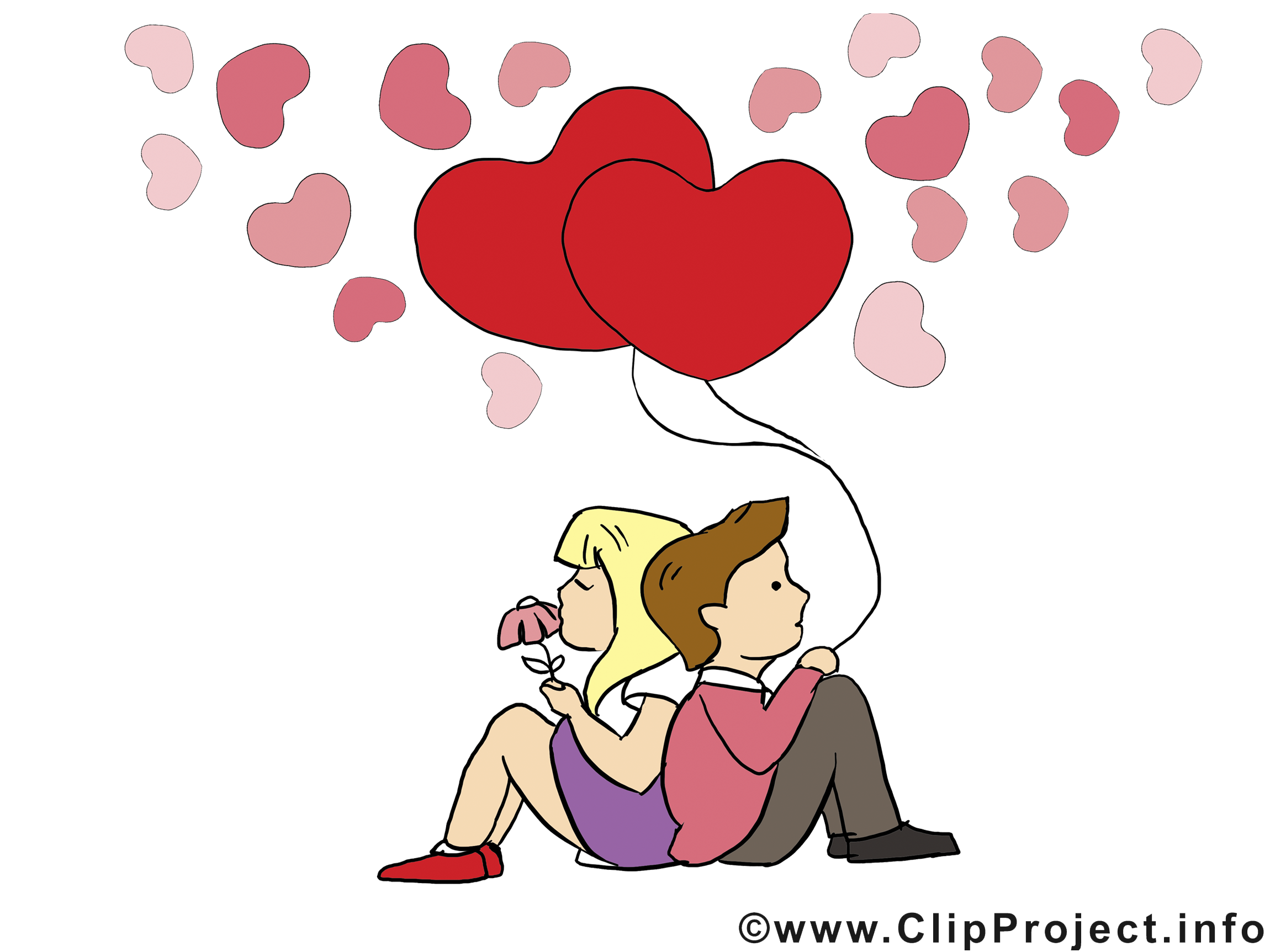 Amoureux clipart gratuit - Saint-Valentin images - Saint Valentin cartes - Mariage dessin ...