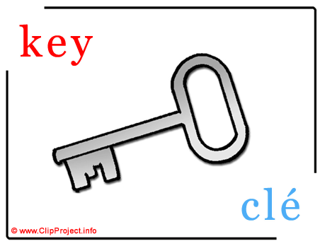 Key - cle abc image dictionnaire anglais francais