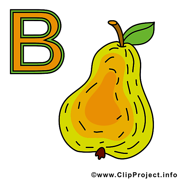 B birne illustration – Alphabet allemand images
