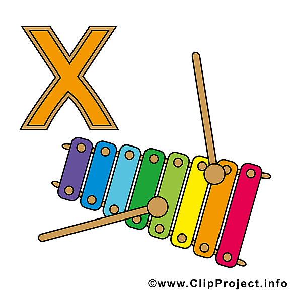 X Xylophon dessin – Alphabet allemand images