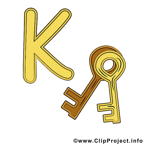 K key image – Alphabet english images cliparts