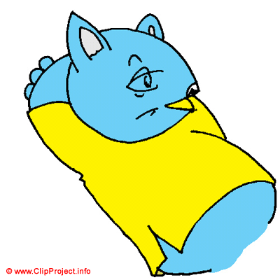 Chat bleu clipart gratuit