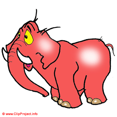 Elephant rouge clipart gratuit