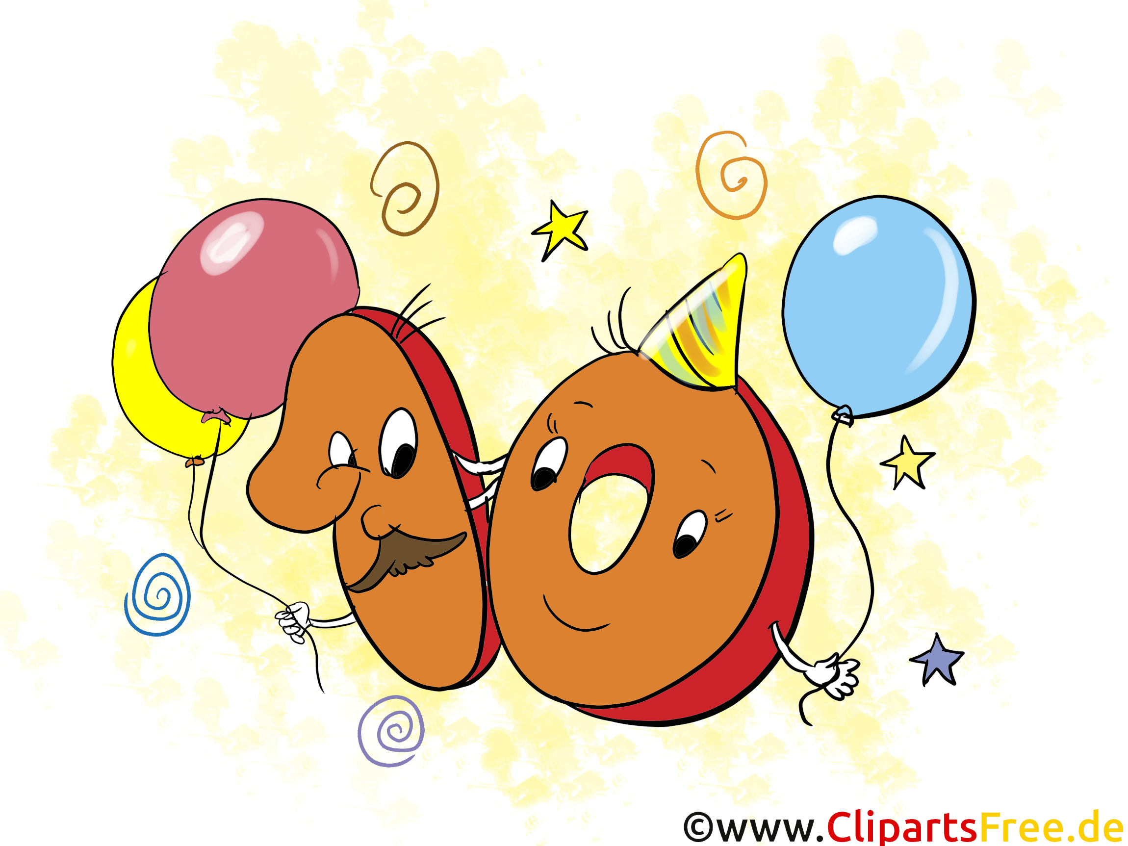 10 ans clip art gratuit – Anniversaire images