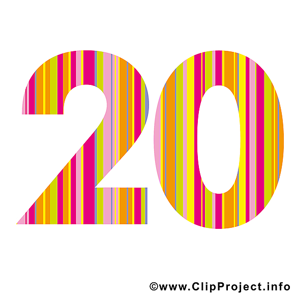 20 ans clip art gratuit – Anniversaire images