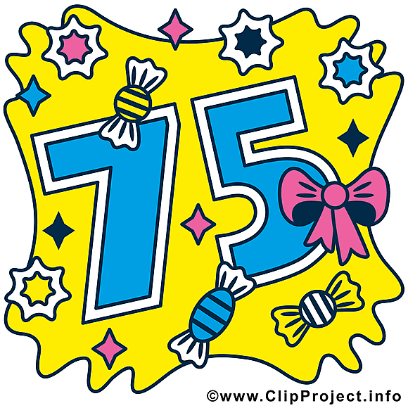 75 ans illustration – Anniversaire images