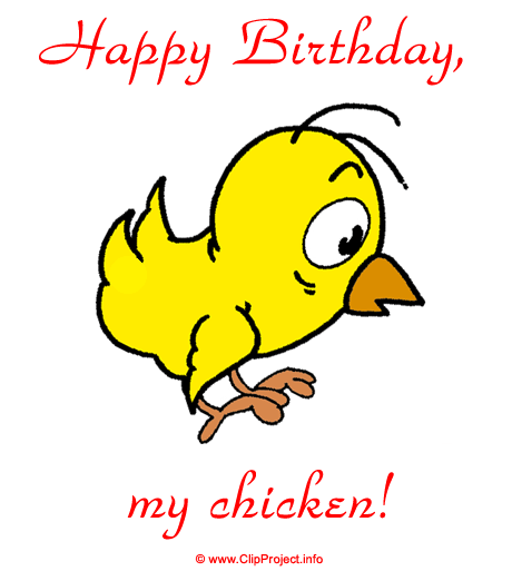 Anniversaire poussin clipart gratuit