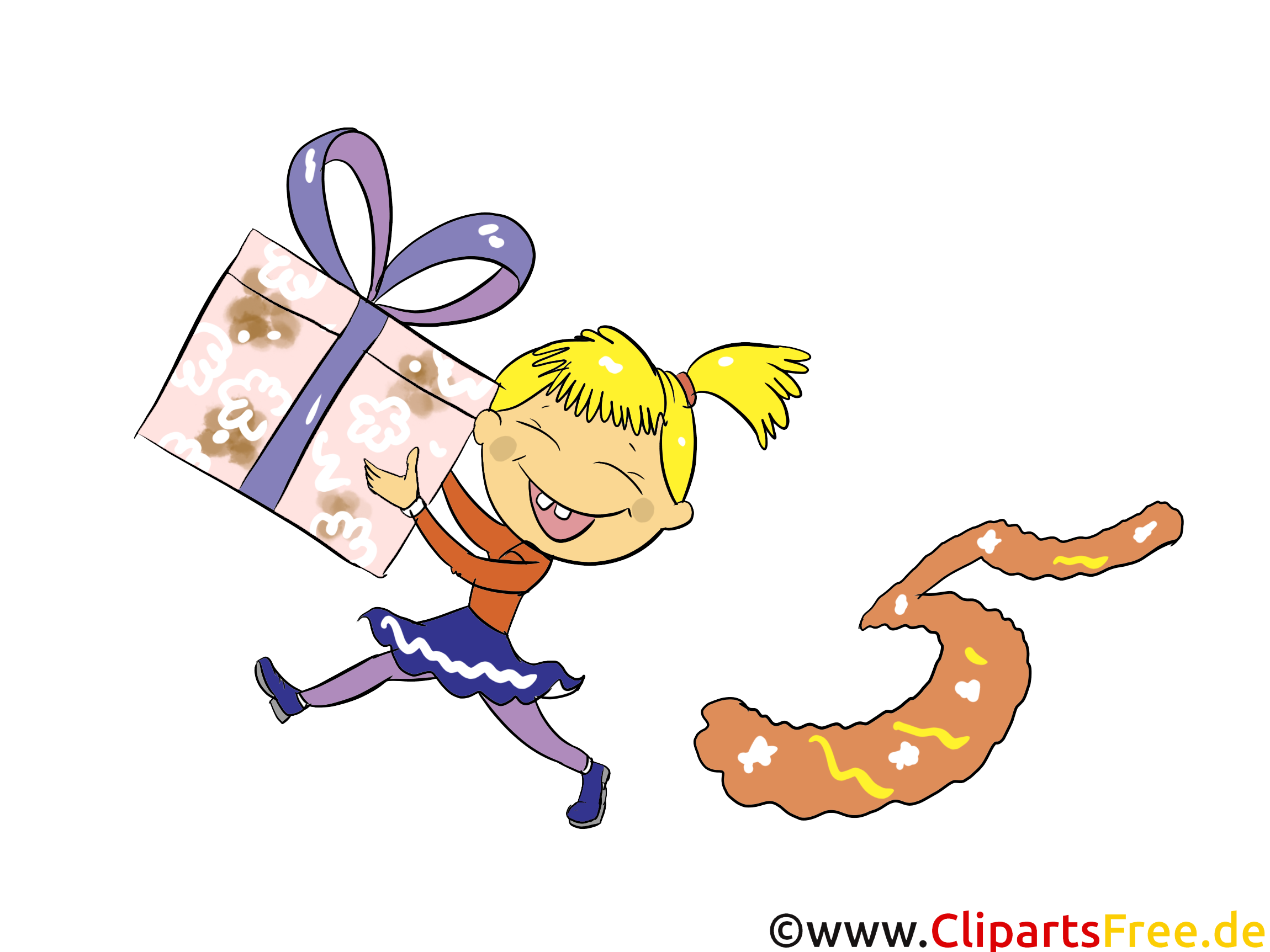 Cadeau 5 ans dessins gratuits – Anniversaire clipart