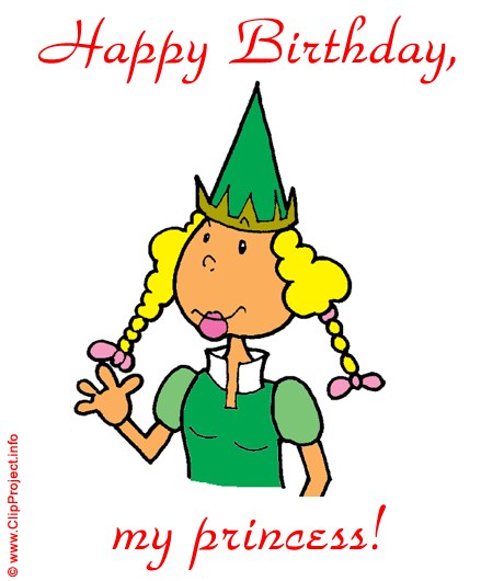 Carte anniversaire princesse clipart gratuit