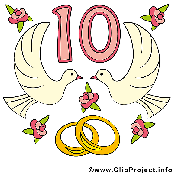 10 ans anniversaire mariage images