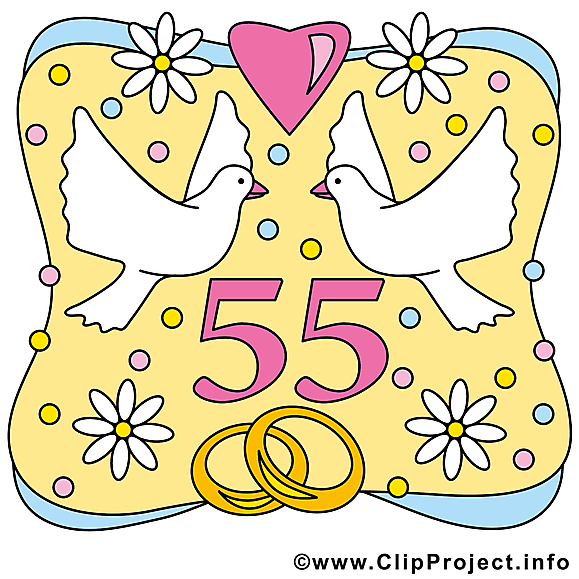 55 ans colombes anniversaire mariage à télécharger