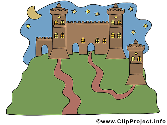 Château clip art – Biens immobiliers image gratuite