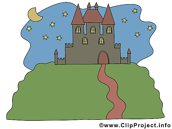 Château illustration – Biens immobiliers clipart