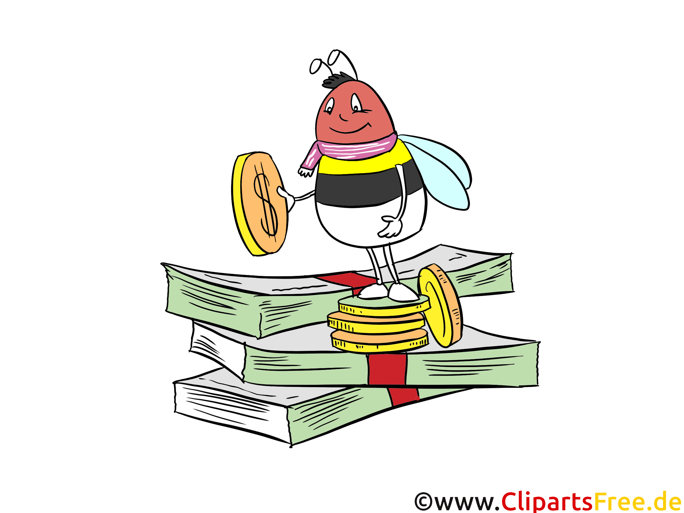 Abeille images gratuites – Argent clipart