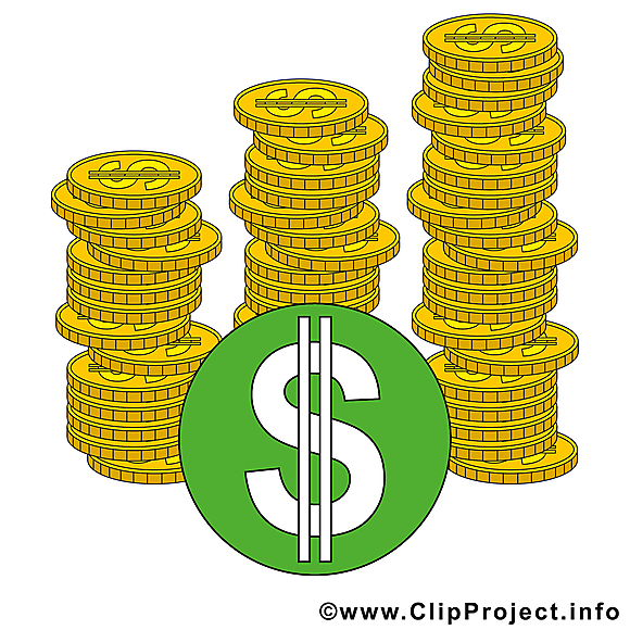 Dollars illustration gratuite – Argent clipart