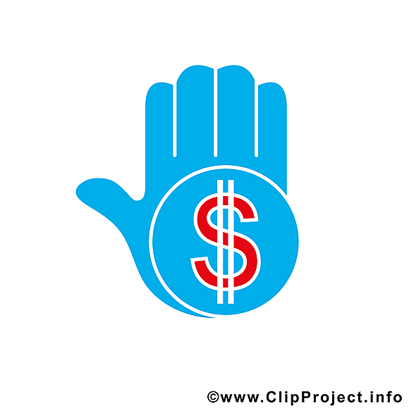 Main dollar images gratuites – Argent clipart