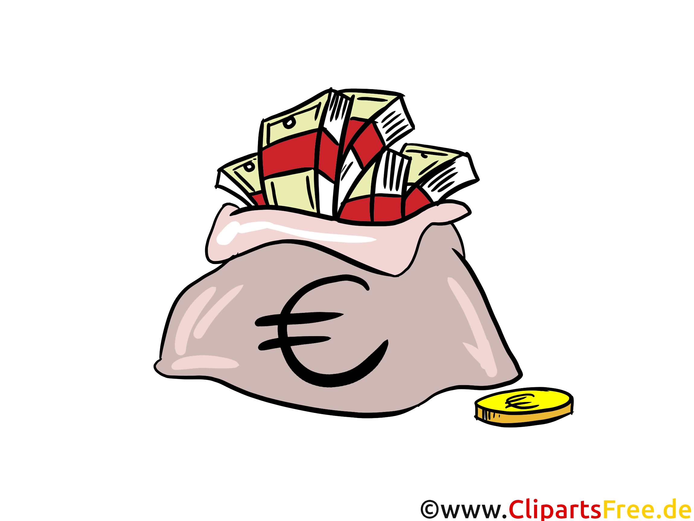Sac euro clipart – Argent dessins gratuits
