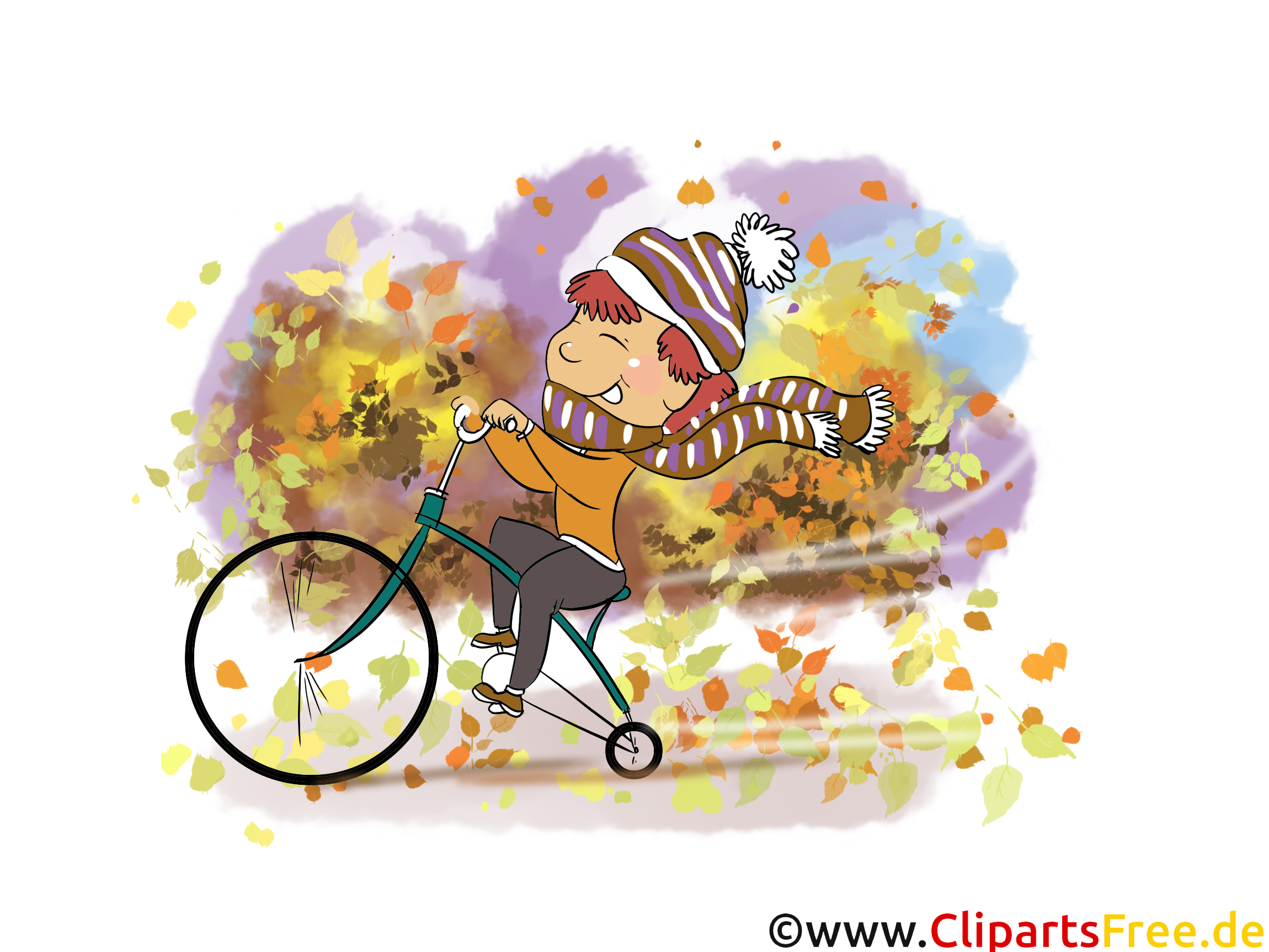 Bicyclette dessin – Automne à télécharger