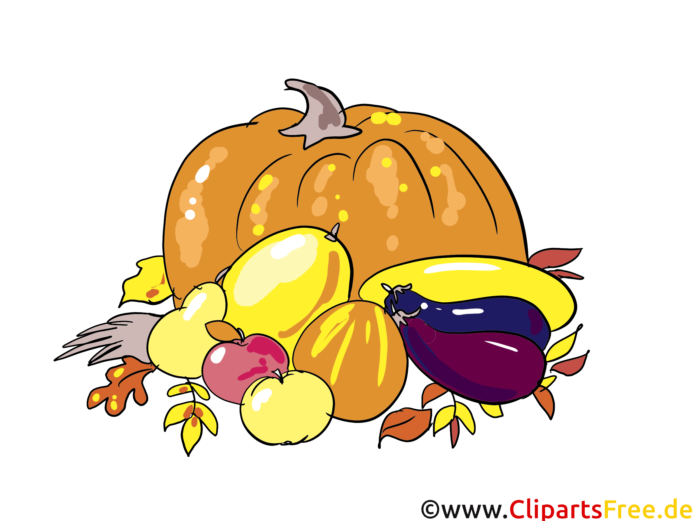 Courge cliparts gratuis – Automne images