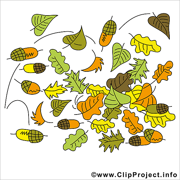 Feuilles clip art gratuit – Automne dessin