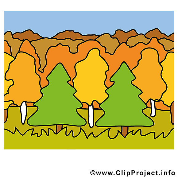 Forêt illustration gratuite – Automne clipart