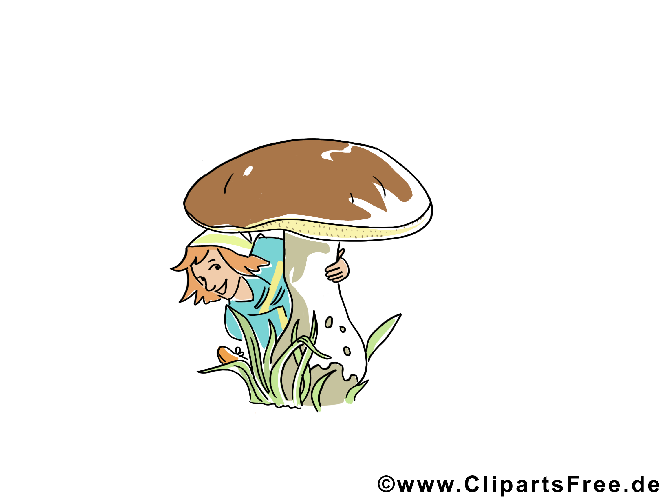 Gnôme champignon images – Automne clip art gratuit