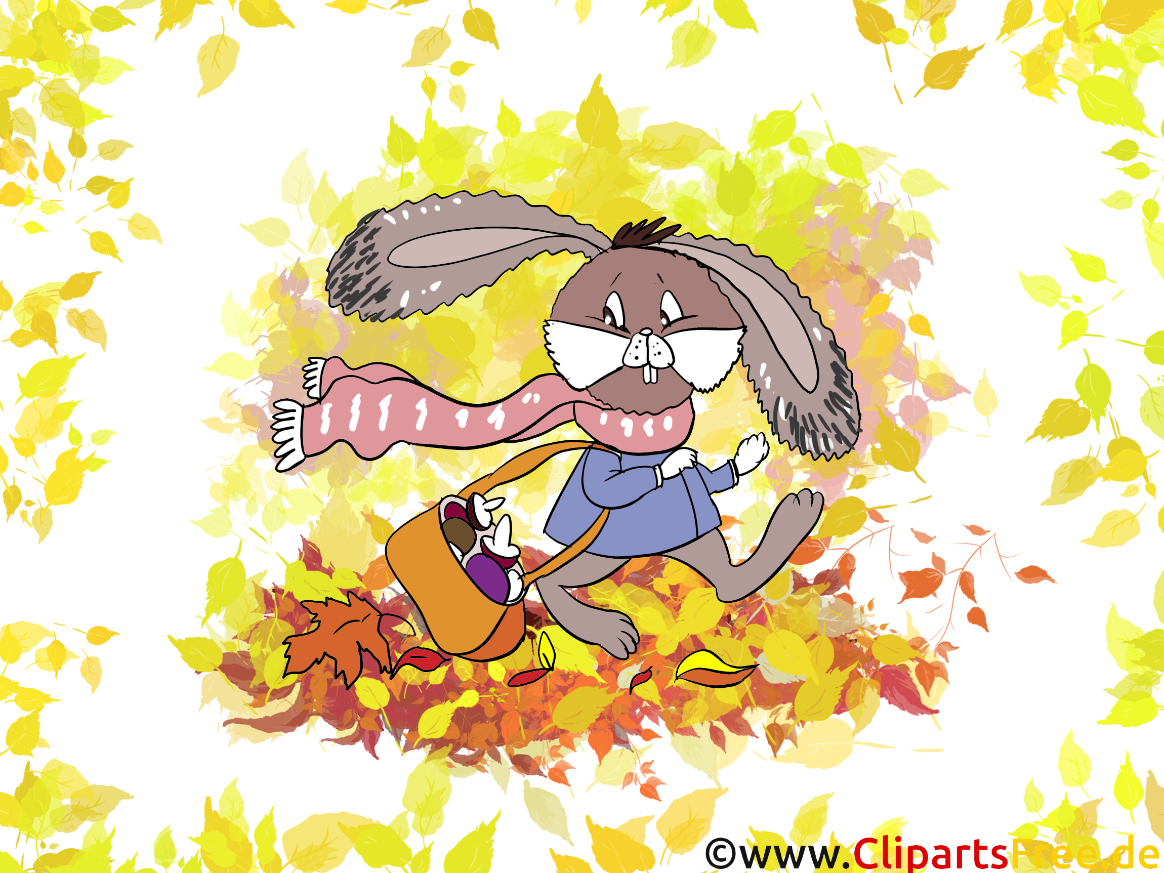 Lapin image à télécharger – Automne clipart