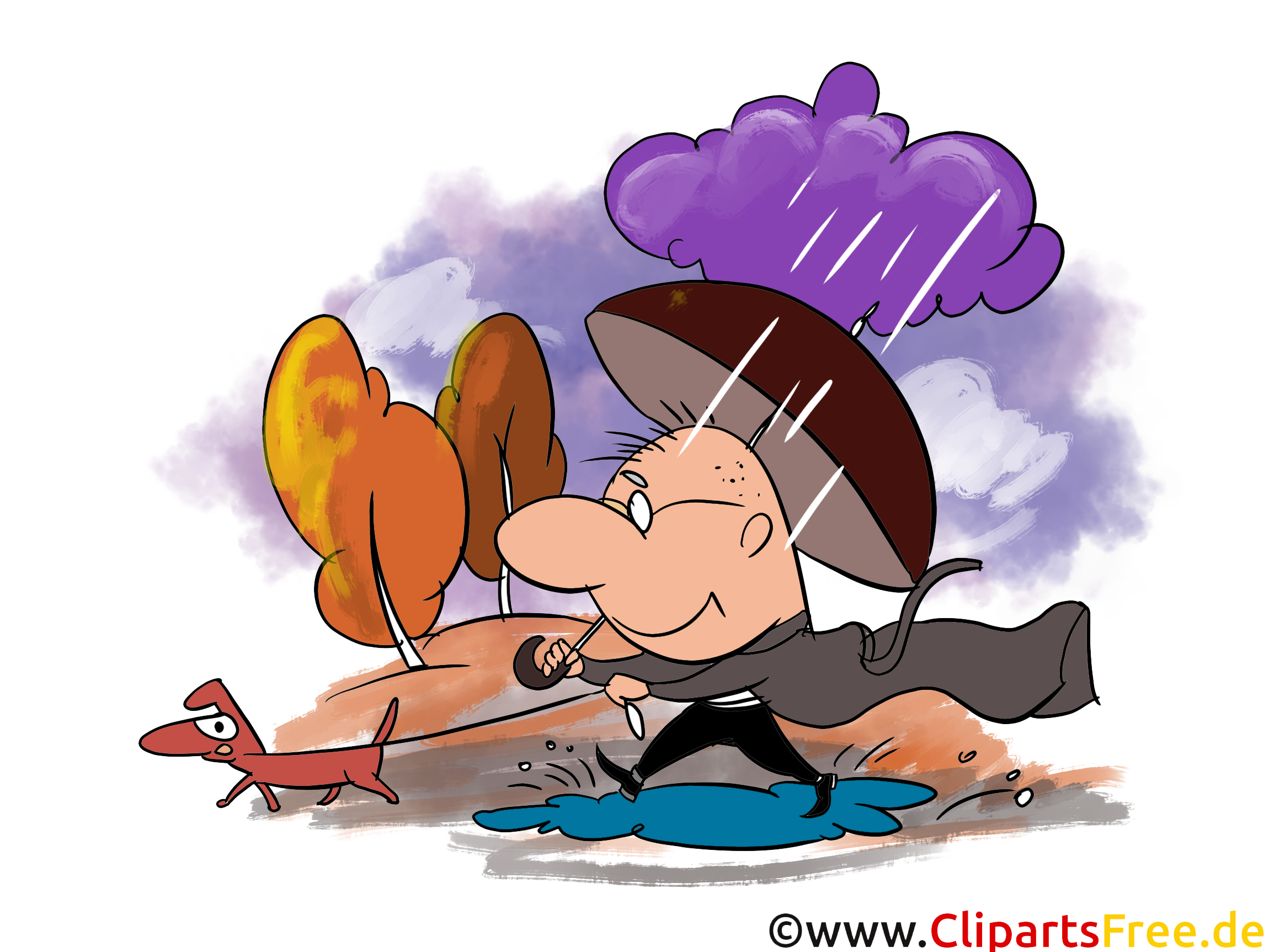 Pluie dessins gratuits – Automne clipart