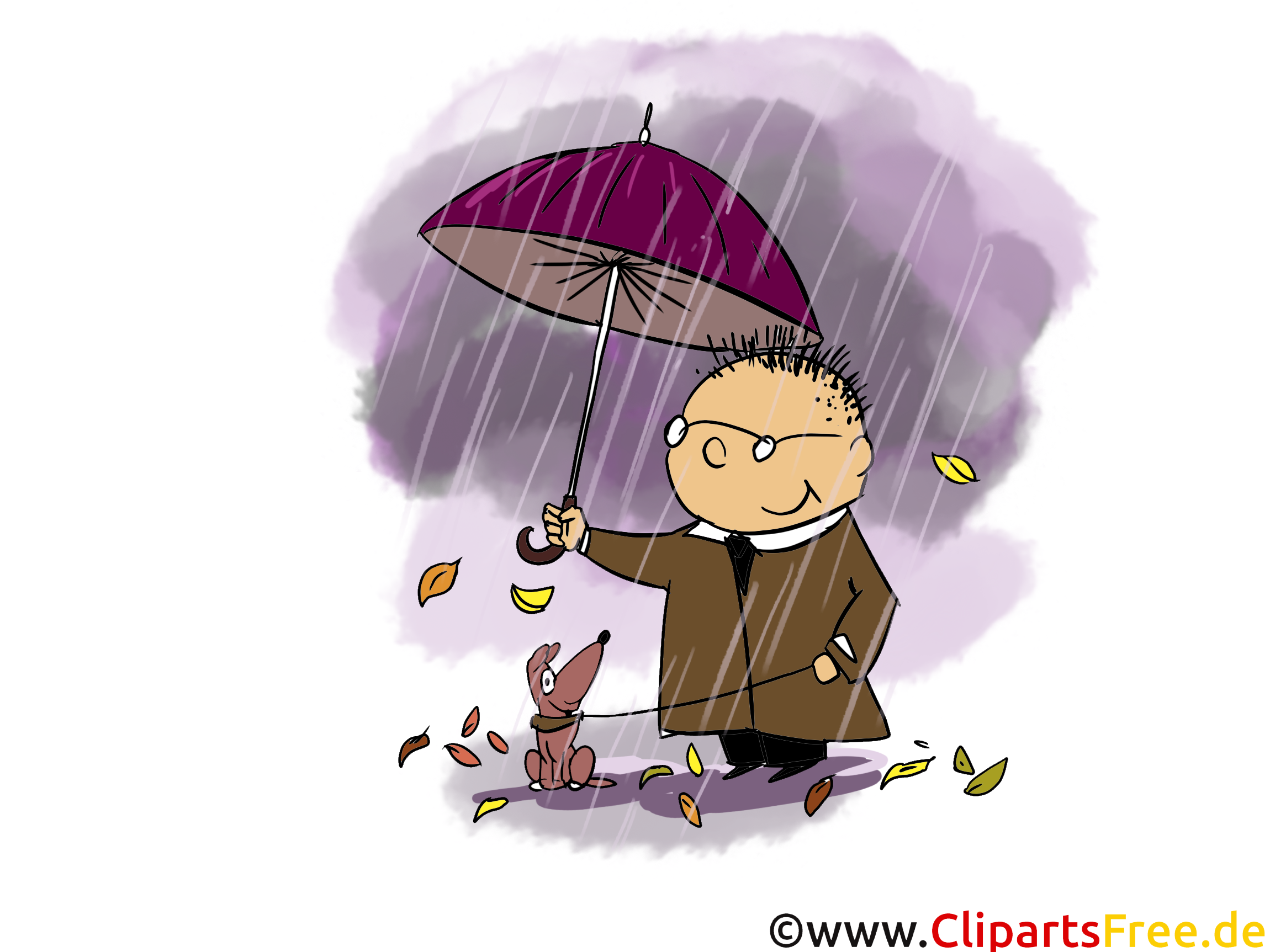 Pluie image gratuite – Automne clipart