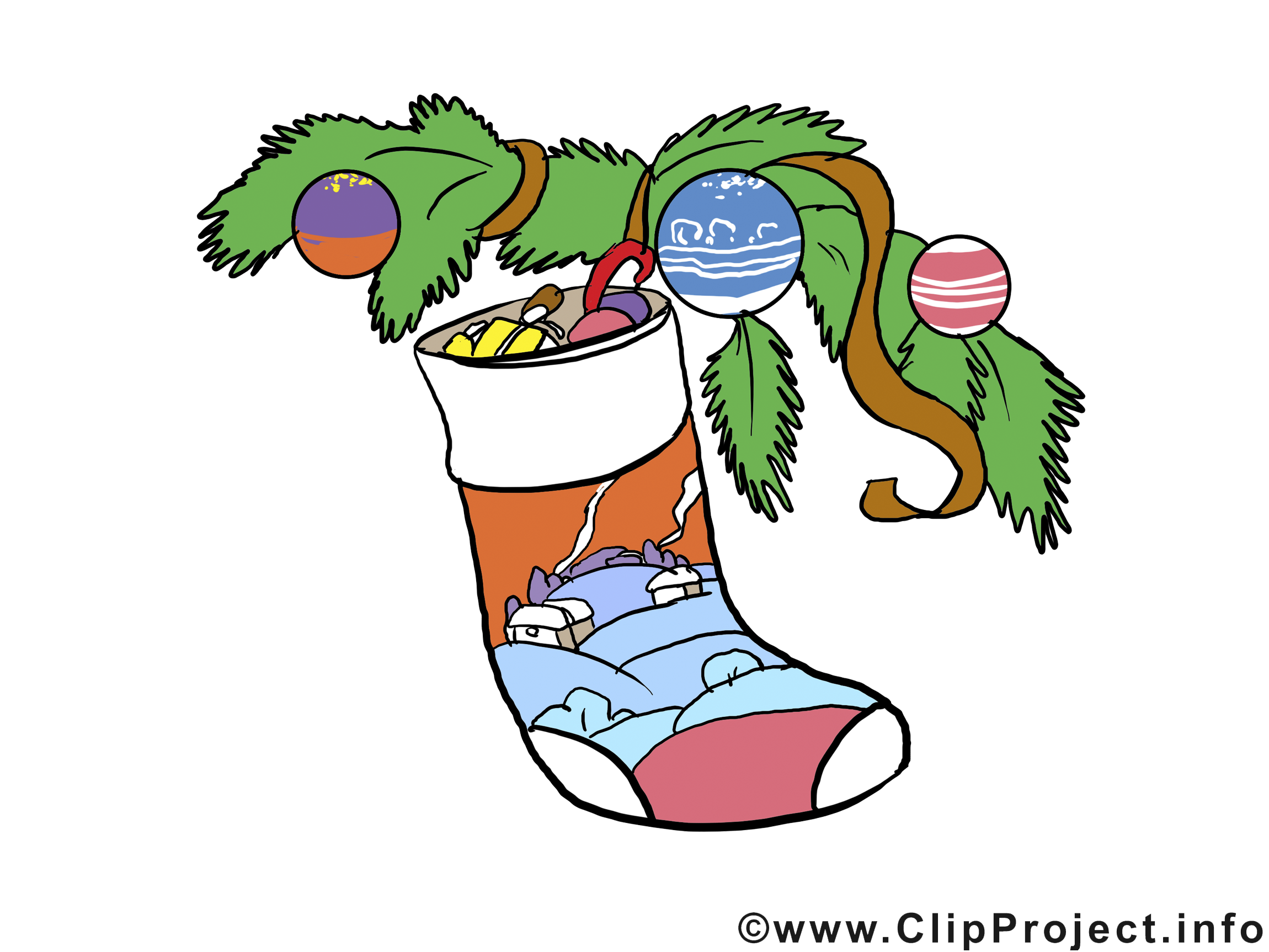 Chaussette clip art – Avent image gratuite