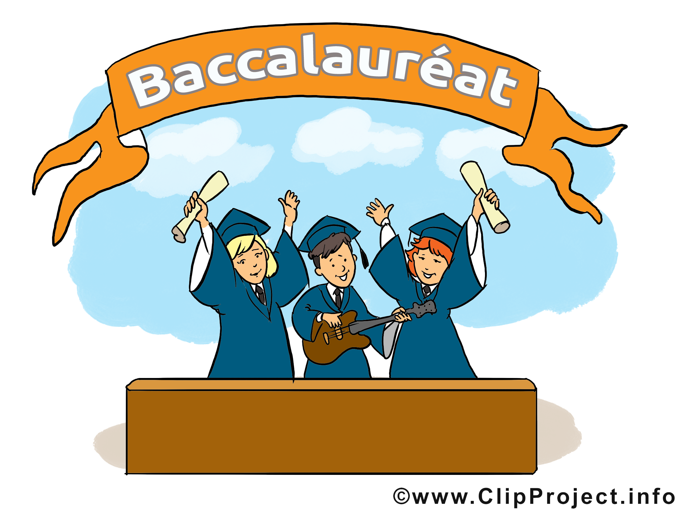 Dessins gratuits fête – Baccalauréat clipart