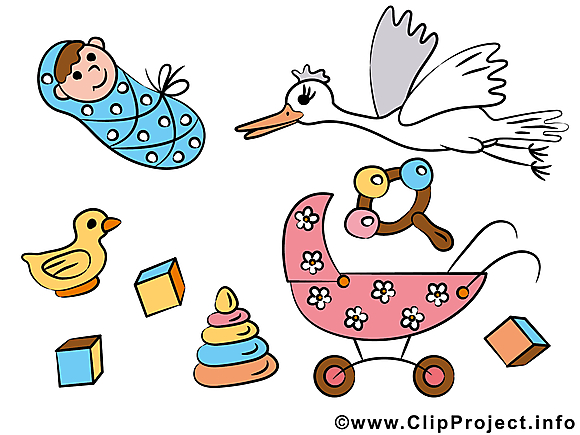 Cygogne dessins gratuits – Bébé clipart