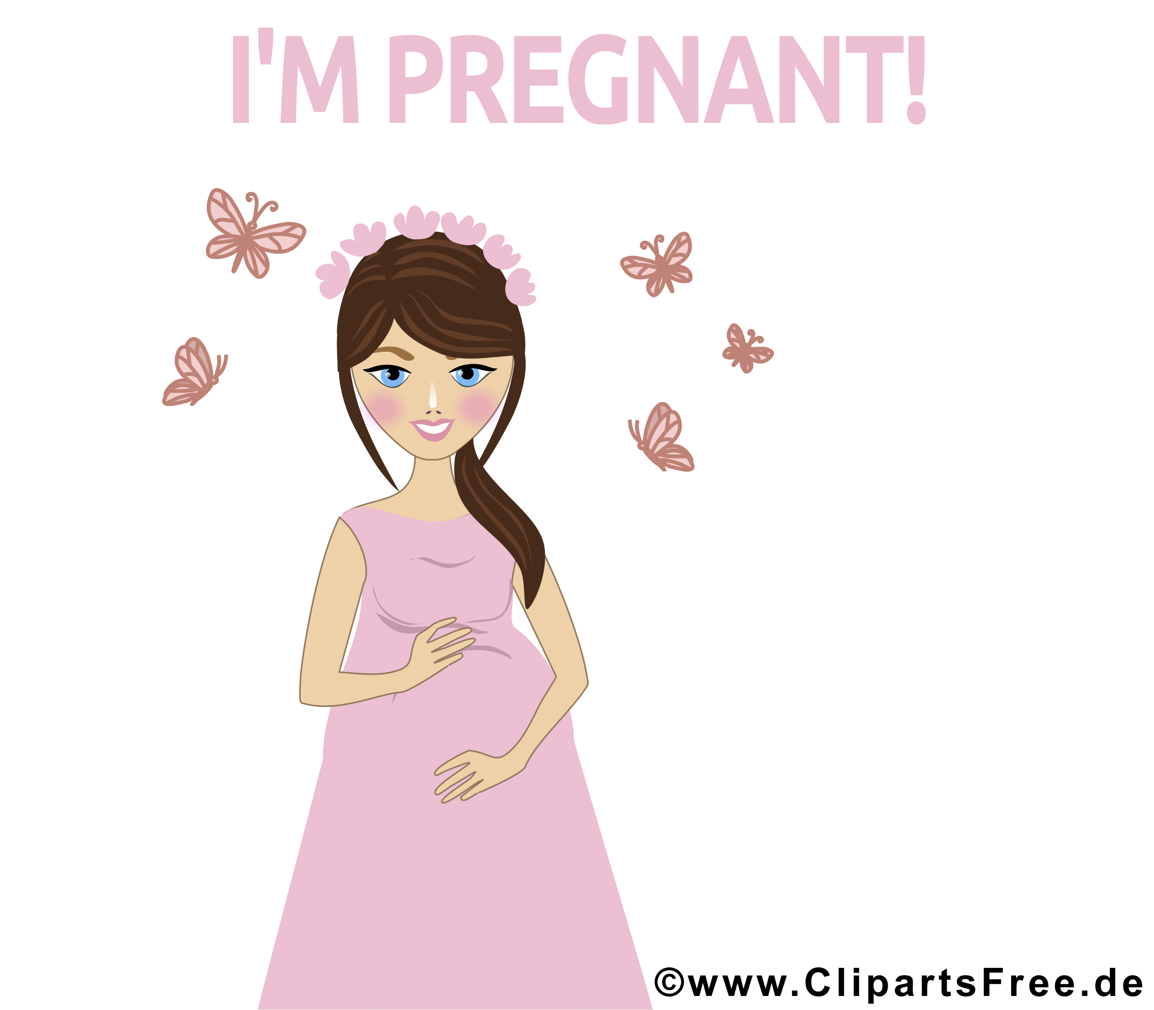 Je suis enceinte bébé illustration gratuite
