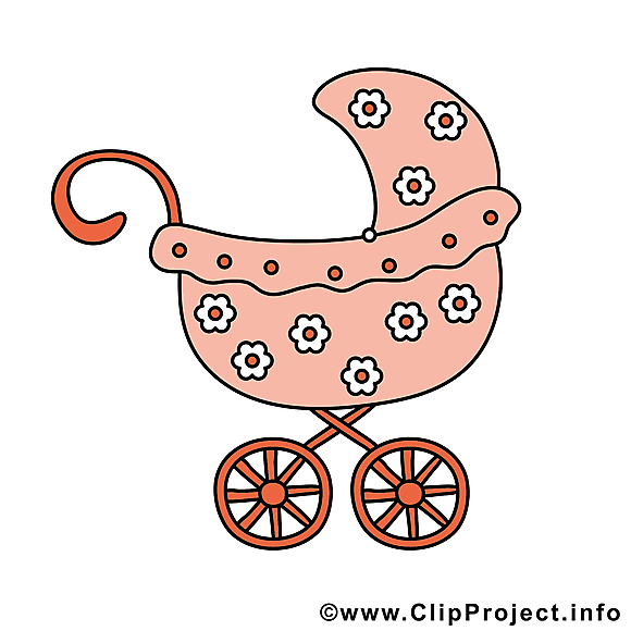 Poussette dessin – Bébé cliparts à télécharger