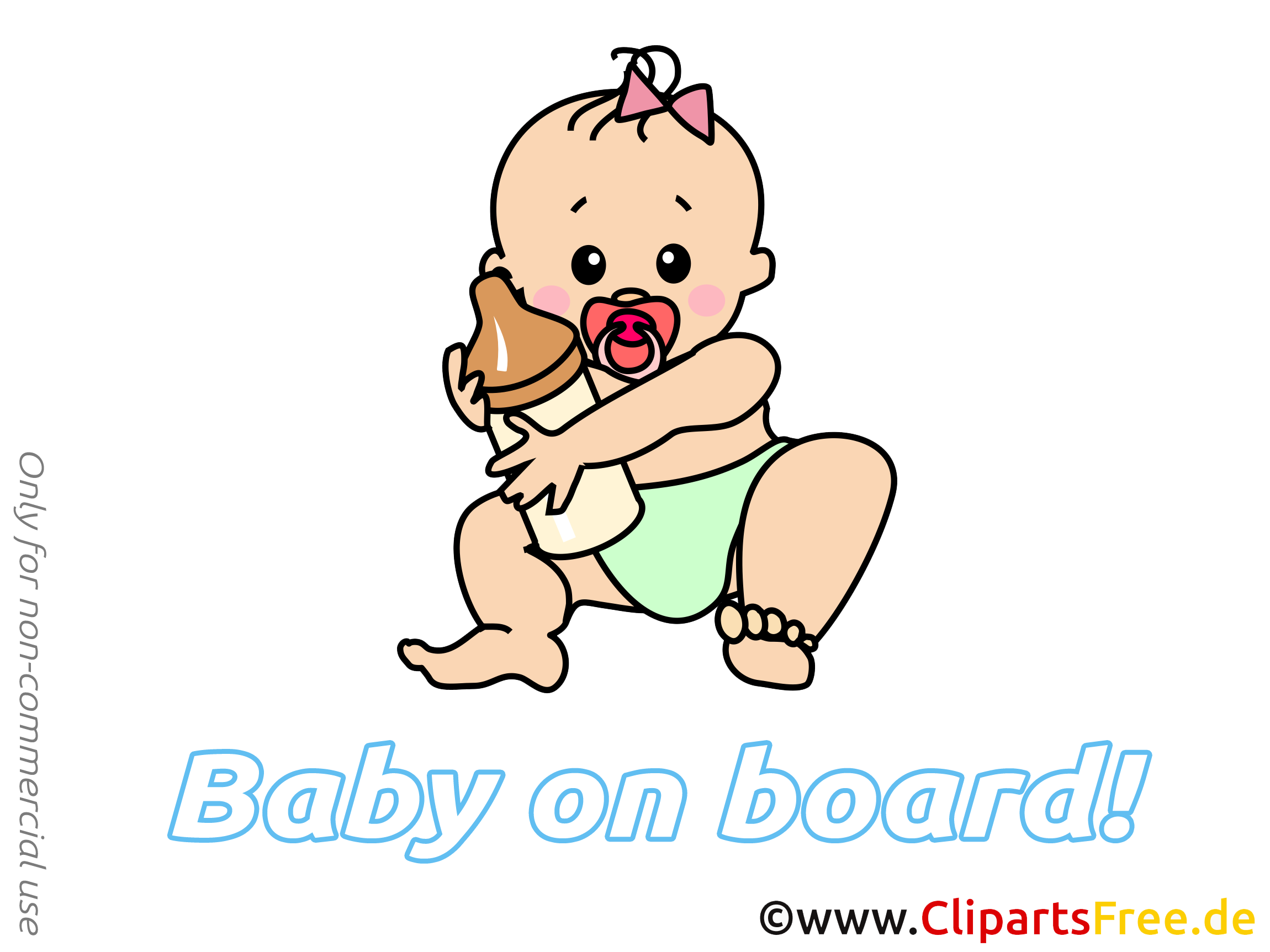 Biberon clipart – Bébé à bord dessins gratuits