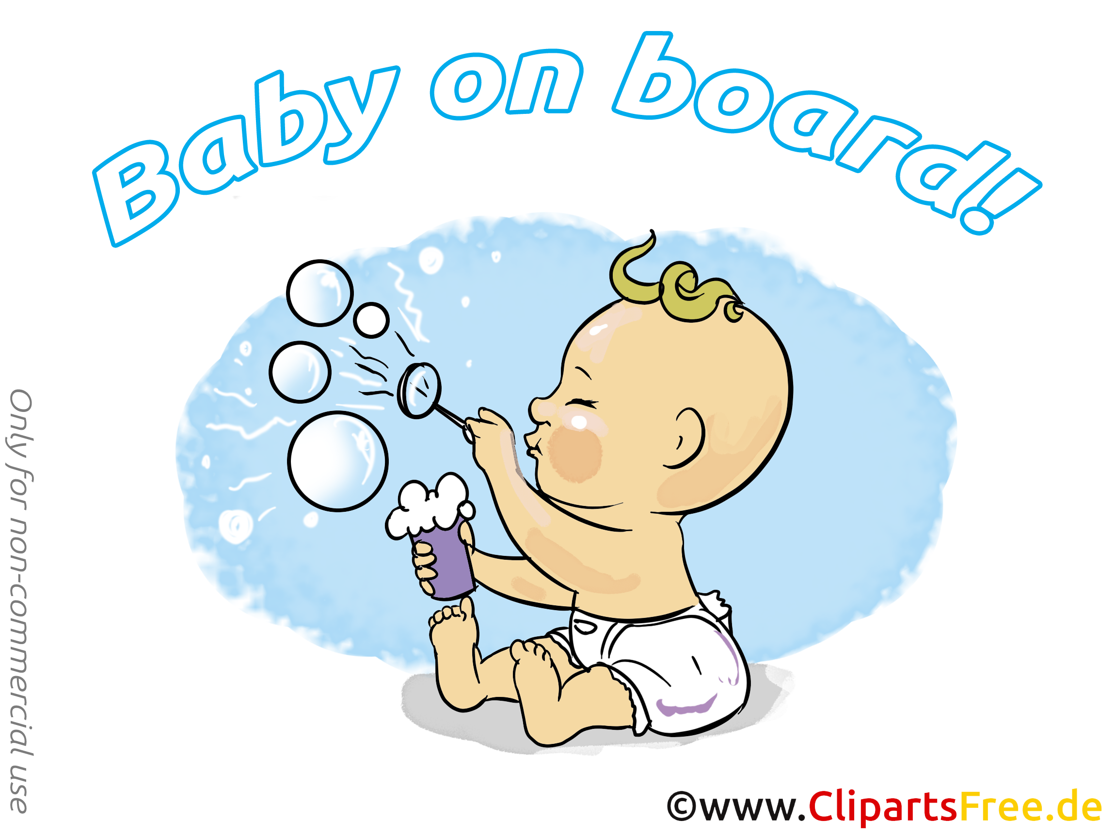 Bulle de savon image à télécharger – Bébé à bord clipart