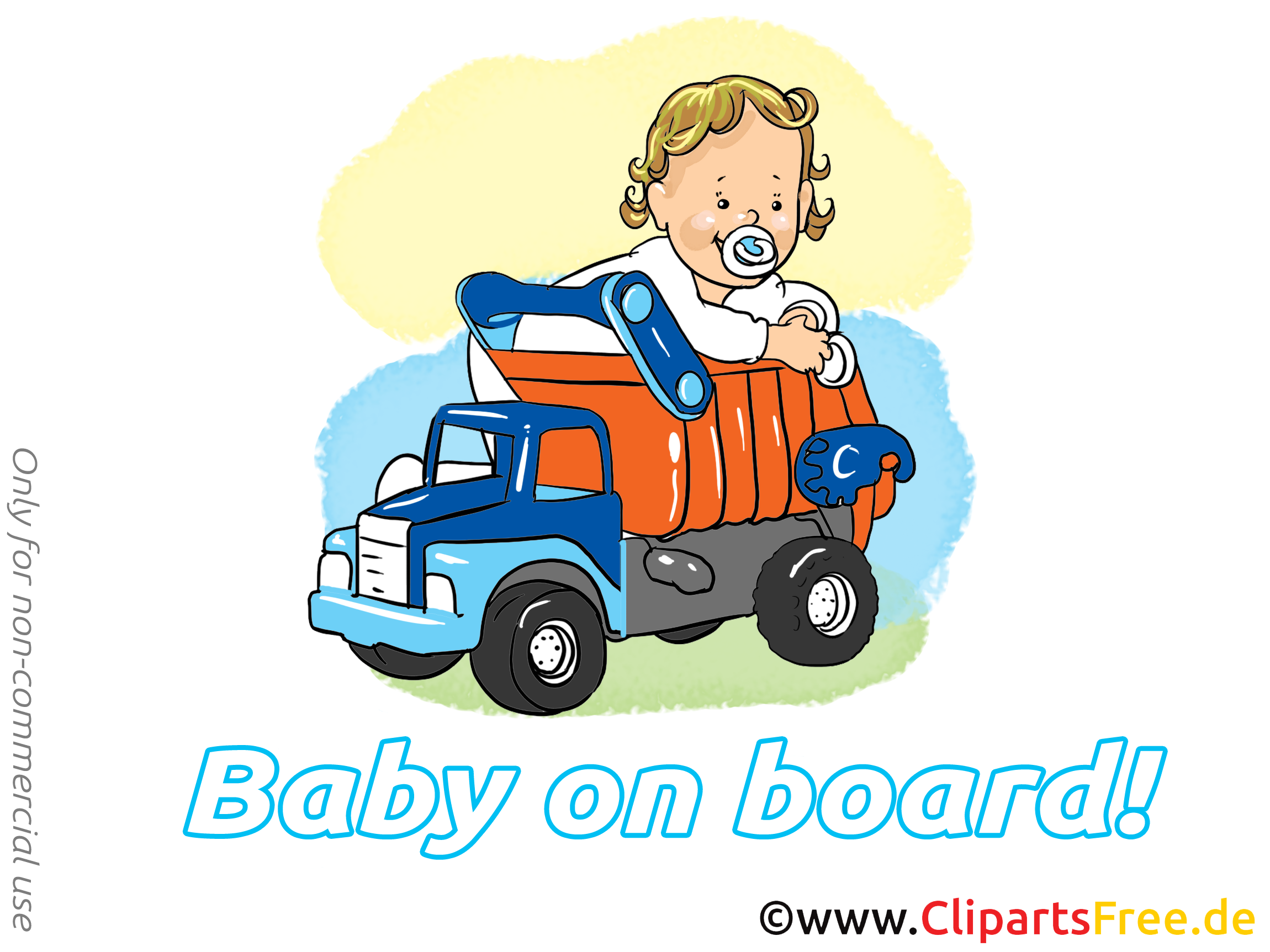 Camion images – Bébé à bord dessins gratuits
